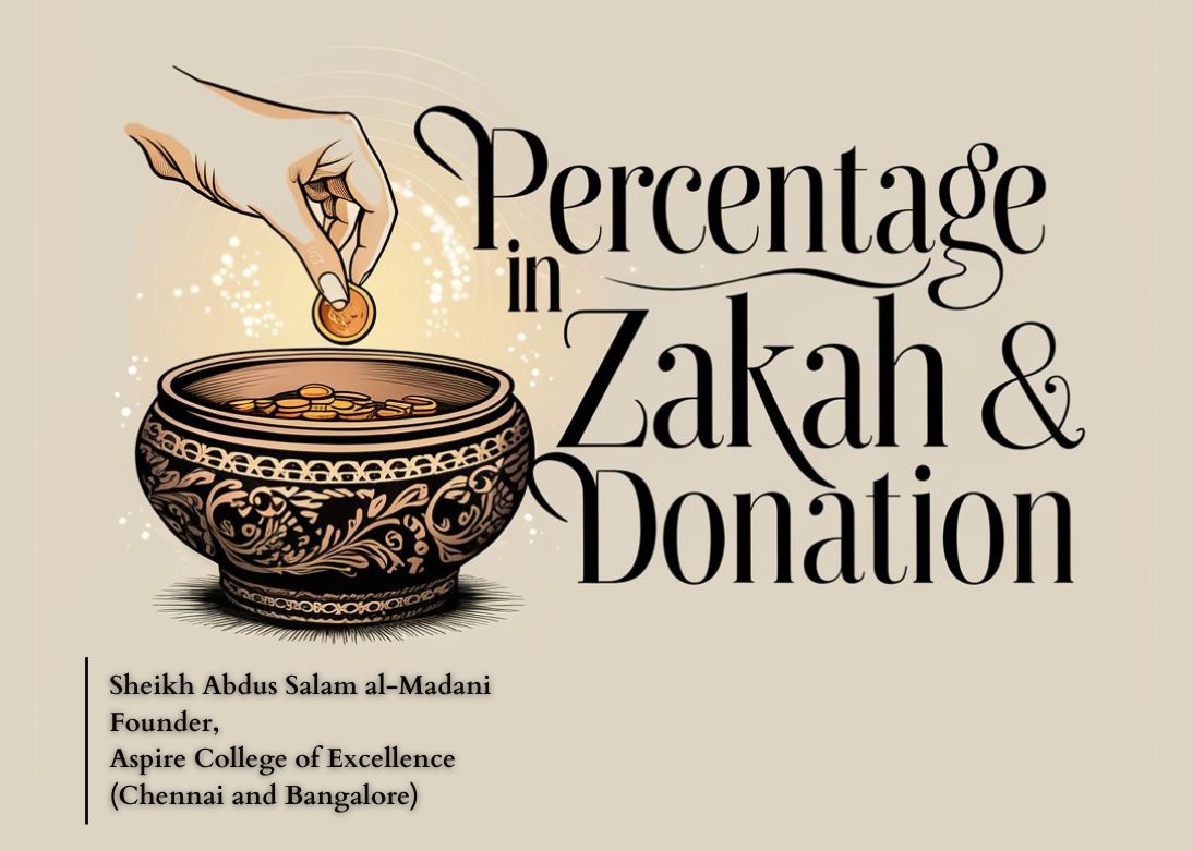 Percentage in Zakah and Donation